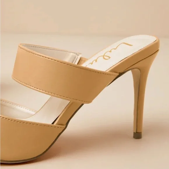 Lulu's Tan Faire Mules - Picture 5 of 8